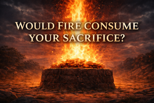 Would the fire consume your sacrifice?